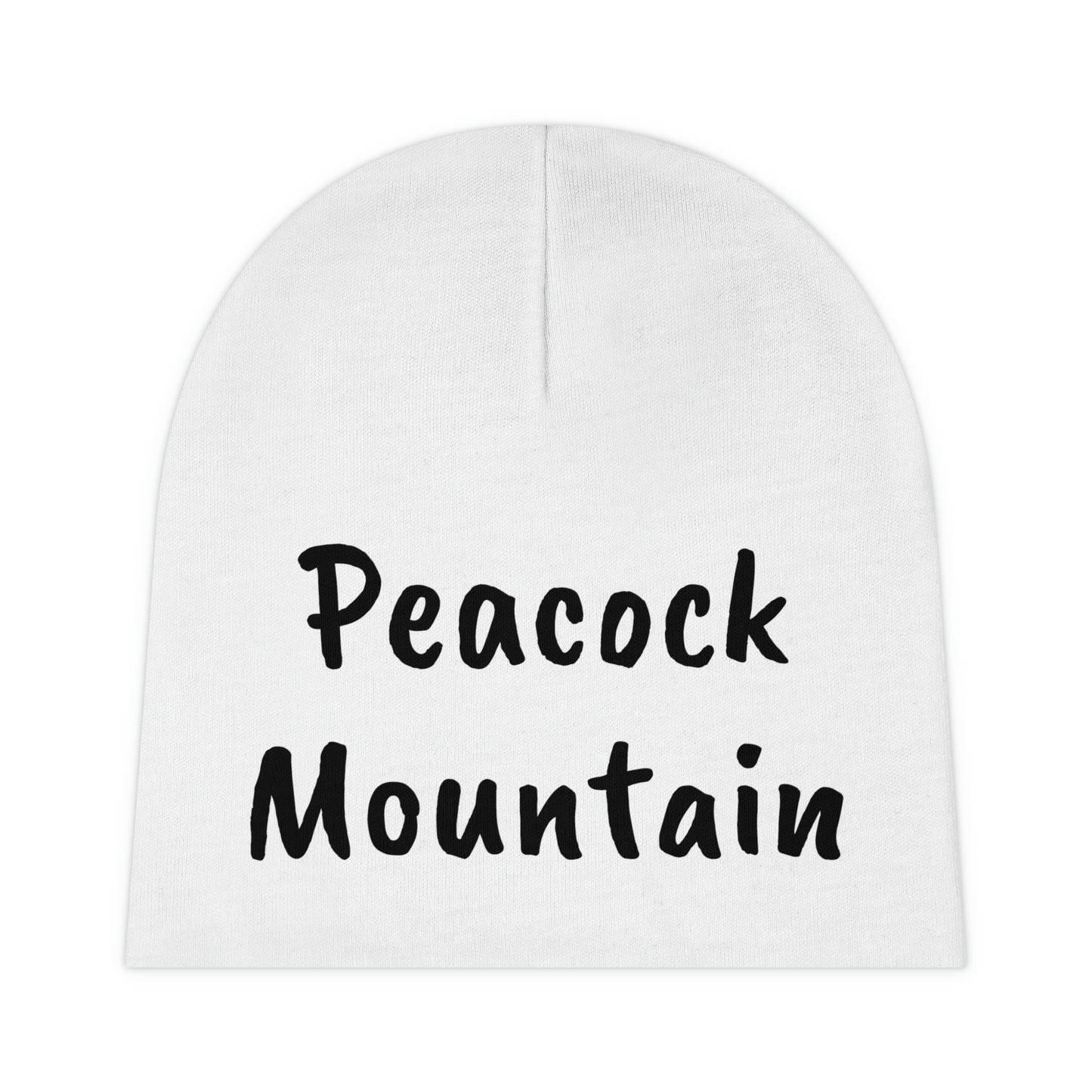 Peacock Mountain Baby Beanie