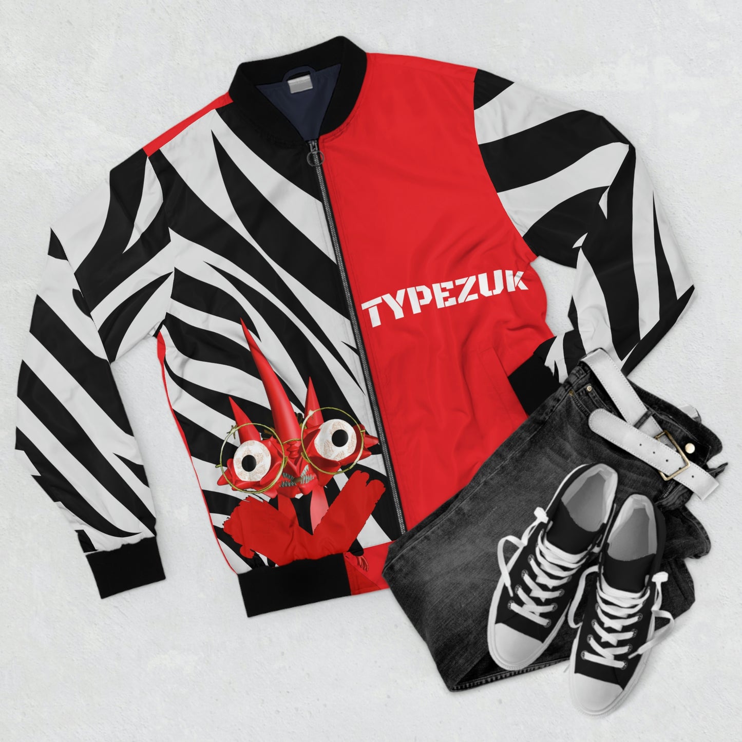 TYPEZUK ZEBRA LOVE Bomber