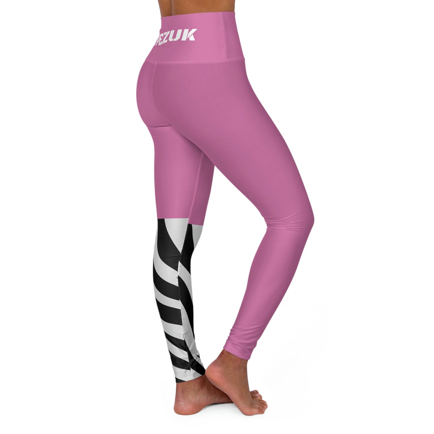 TYPEZUK Yoga Leggings (Black Blue)