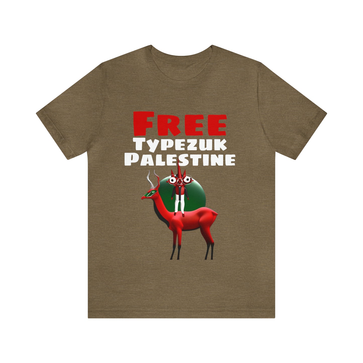 Free Typezuk Palestine Unisex Jersey Short Sleeve Tee