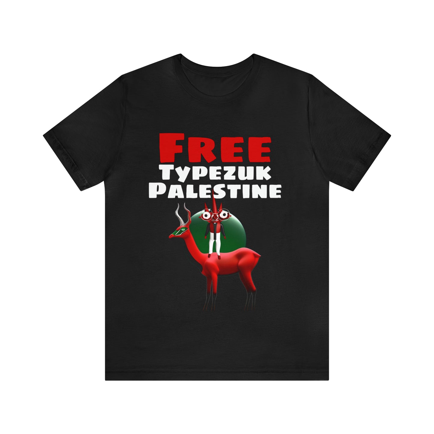 Free Typezuk Palestine Unisex Jersey Short Sleeve Tee