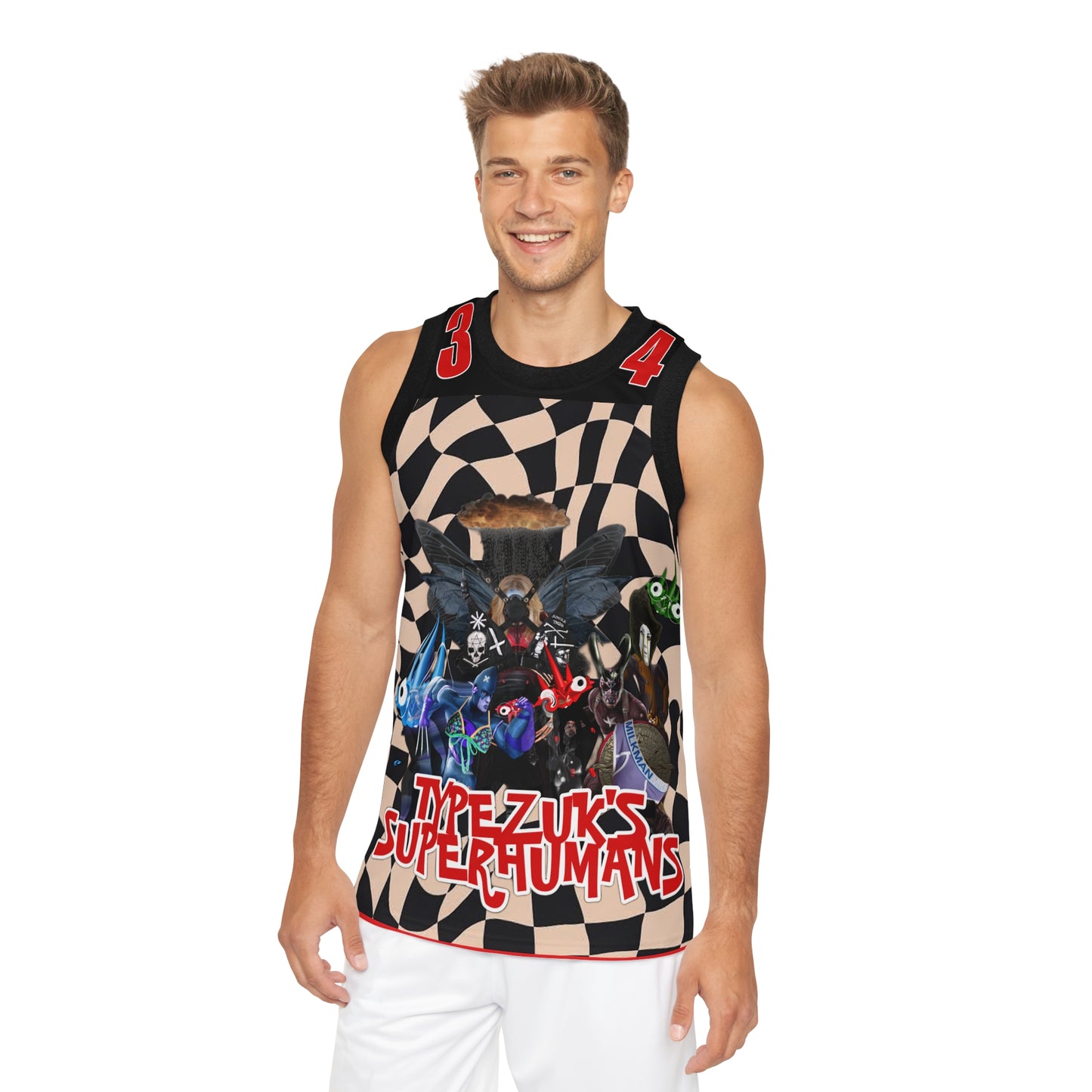 Typezuk SuperHuman Unisex Basketball Jersey