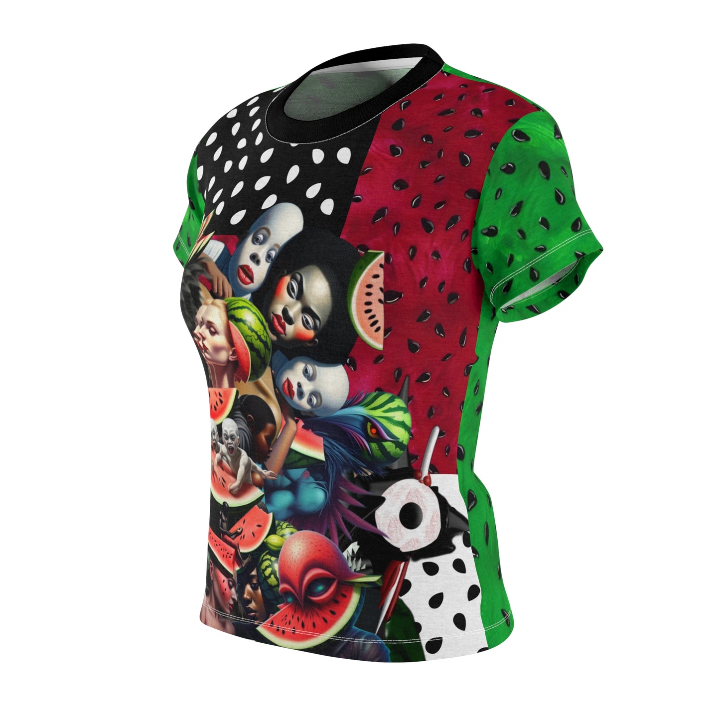 Women’s watermelon Cut & Sew Tee