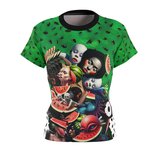 Women’s watermelon Cut & Sew Tee