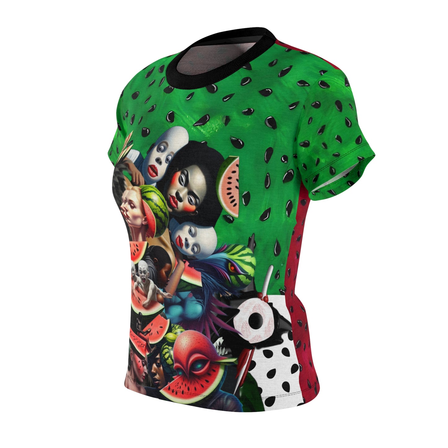 Women’s watermelon Cut & Sew Tee