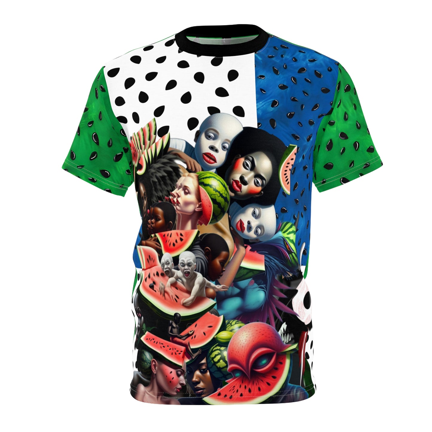 Unisex Watermelon Cut & Sew Tee