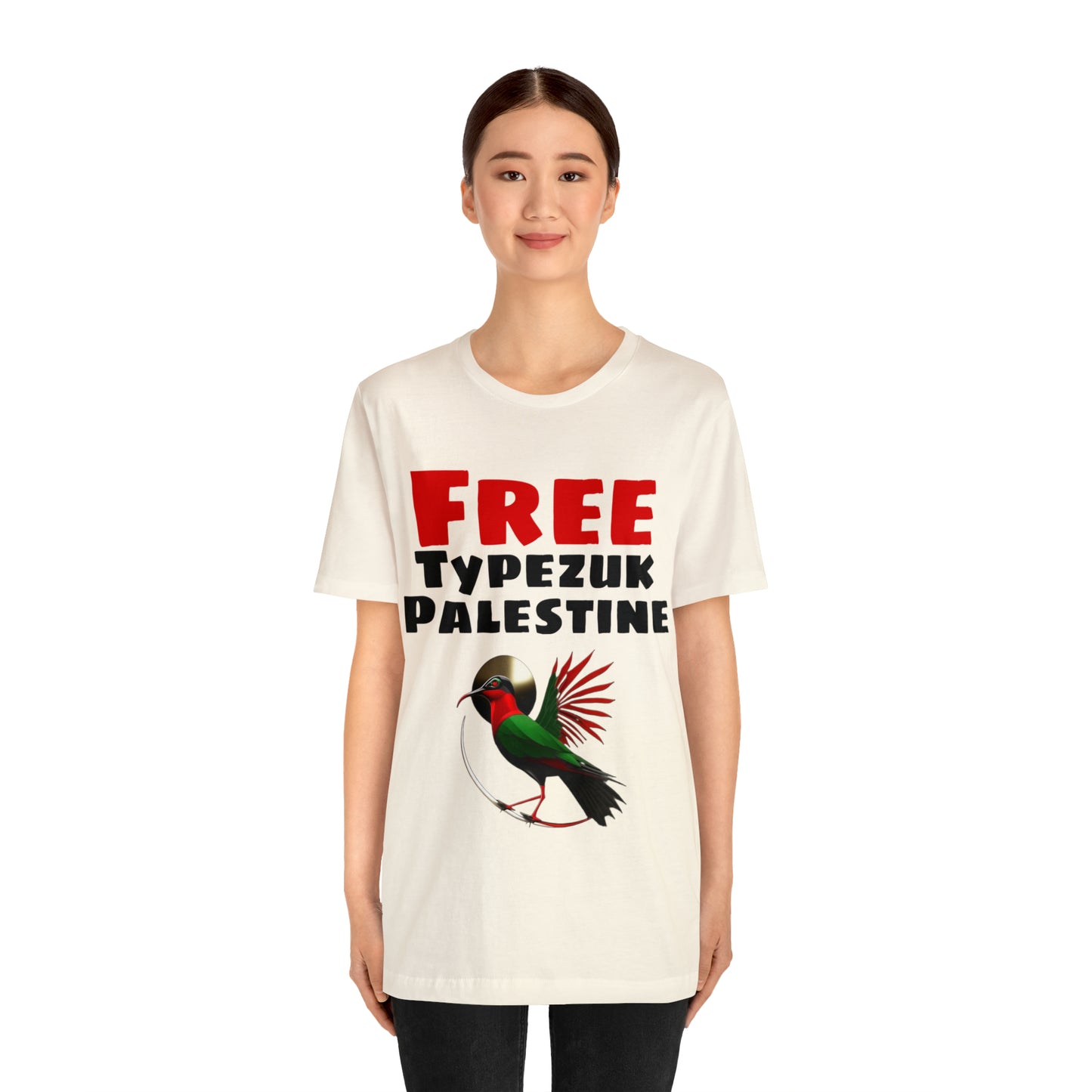 Free Typezuk Palestine Unisex Jersey Short Sleeve Tee