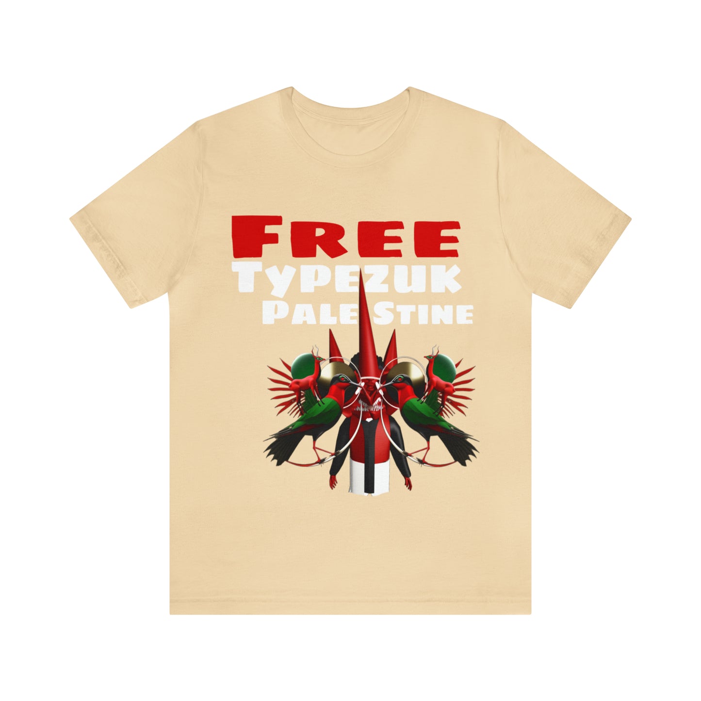 Free Typezuk Palestine Unisex Jersey Short Sleeve Tee