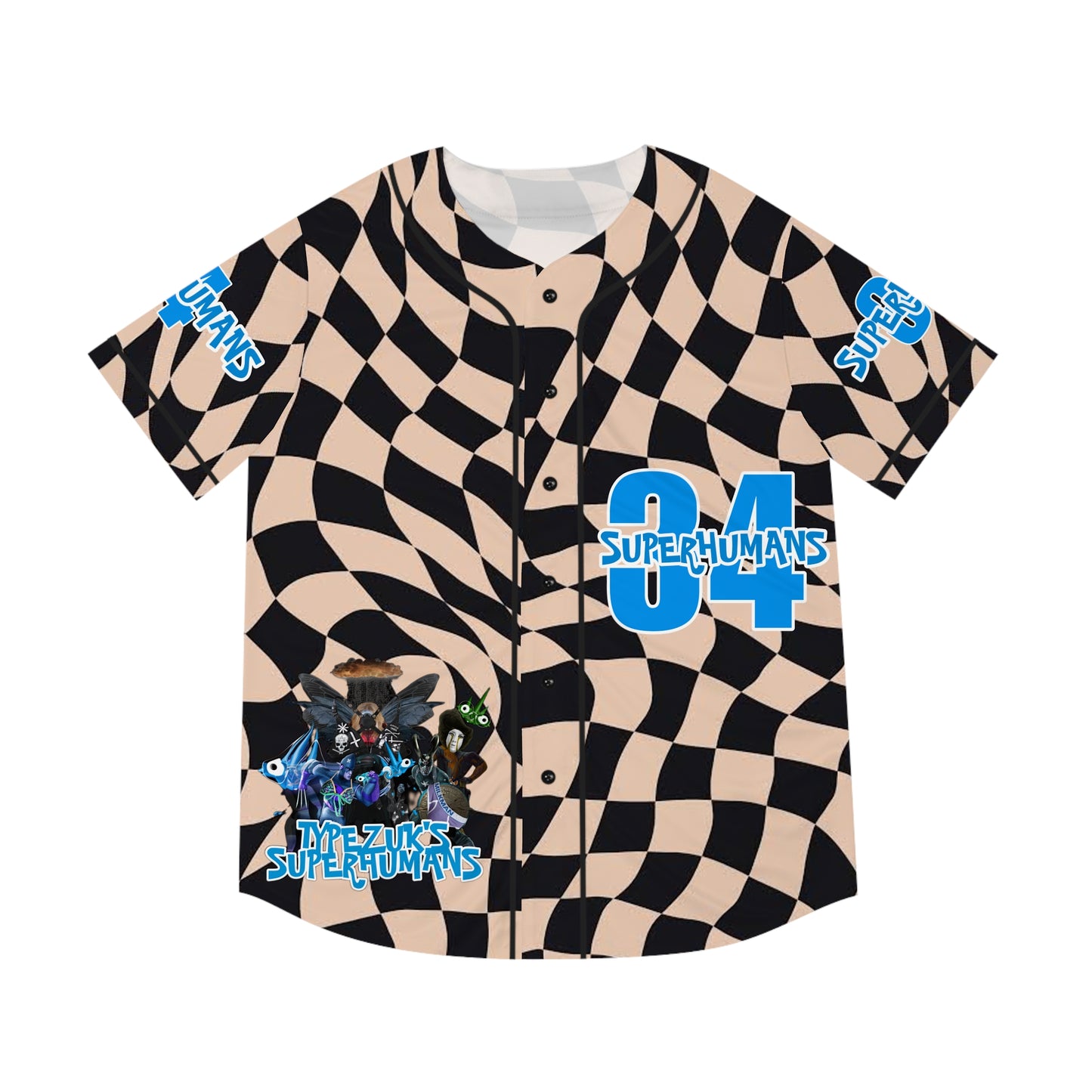 Typezuk SuperHuman Men's Baseball Jersey