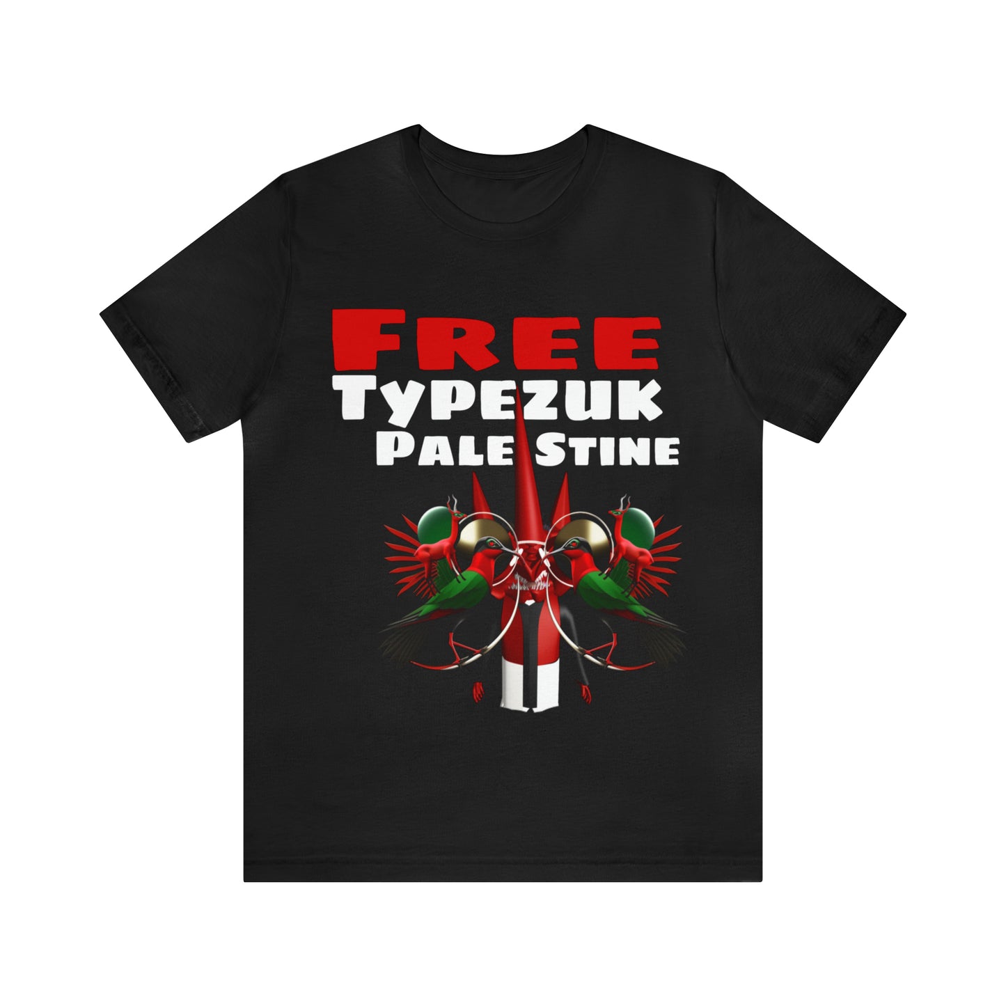 Free Typezuk Palestine Unisex Jersey Short Sleeve Tee