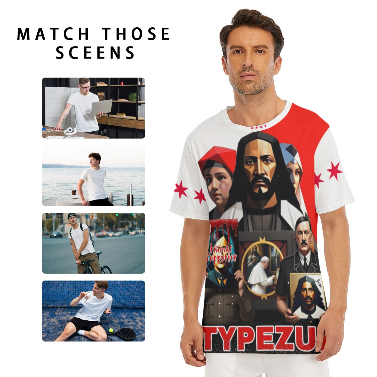 Typezuk Propaganda Men's O-Neck T-Shirt | 190GSM Cotton