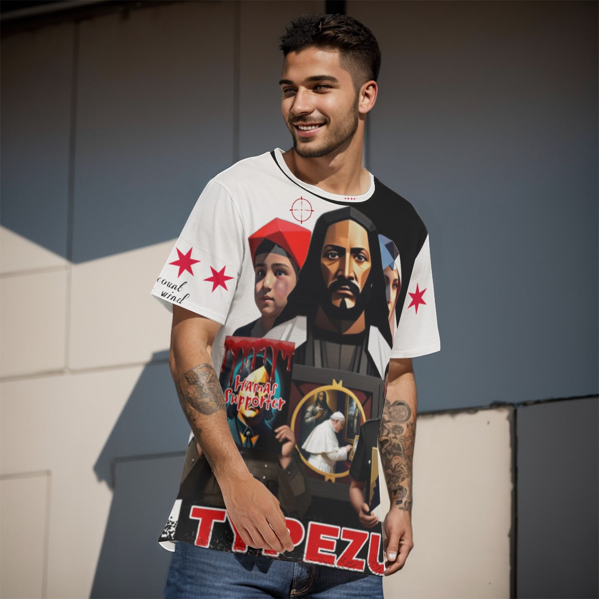 Typezuk Propaganda Men's O-Neck T-Shirt | 190GSM Cotton