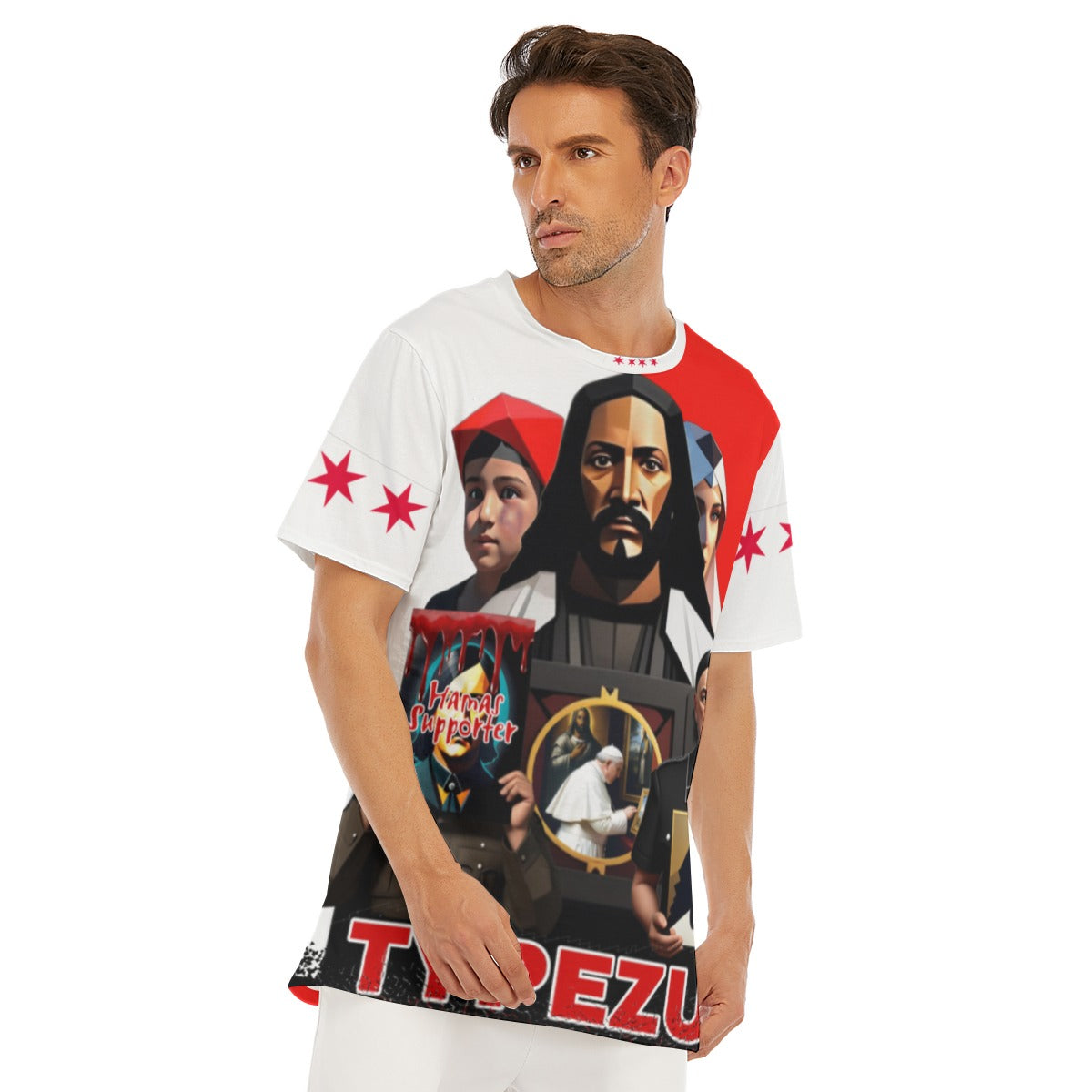 Typezuk Propaganda Men's O-Neck T-Shirt | 190GSM Cotton