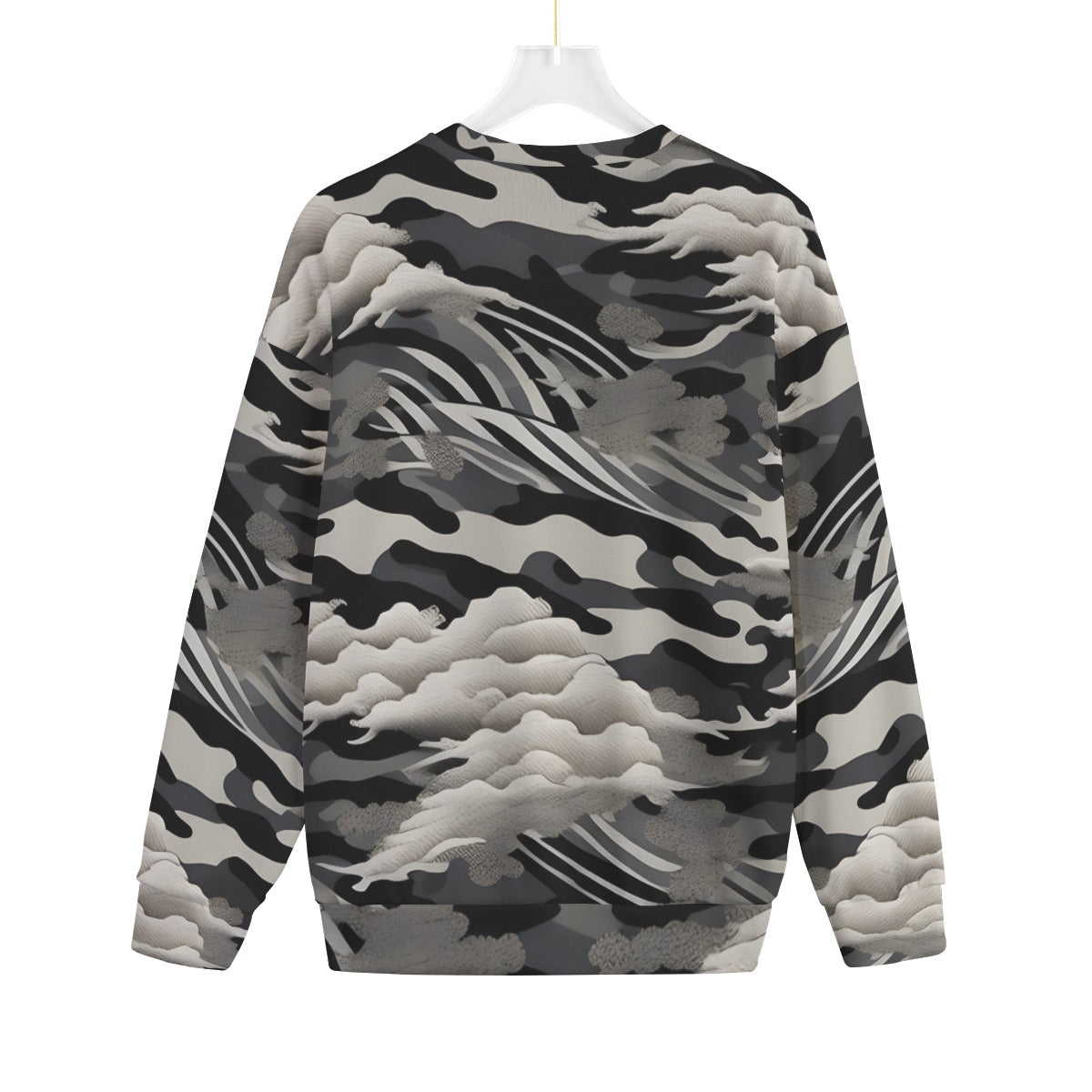 Typezuk PW Unisex Drop-shoulder Knitted Fleece Sweater