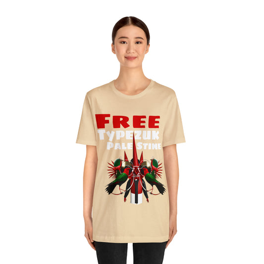 Free Typezuk Palestine Unisex Jersey Short Sleeve Tee