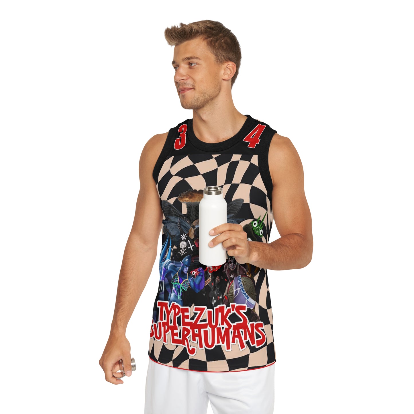 Typezuk SuperHuman Unisex Basketball Jersey