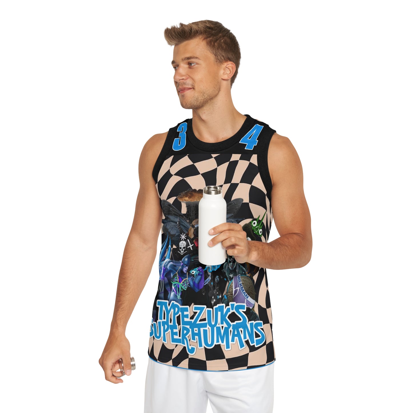 Typezuk SuperHuman Unisex Basketball Jersey