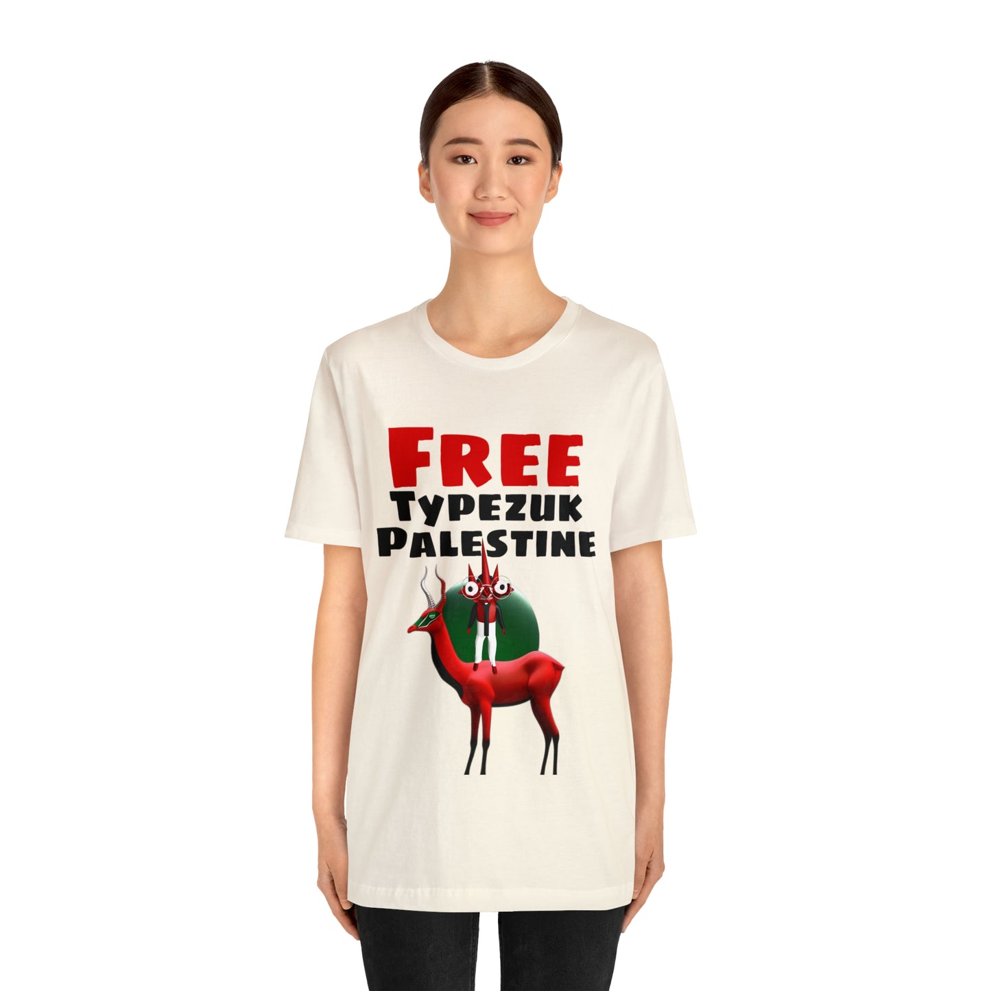 Free Typezuk Palestine Unisex Jersey Short Sleeve Tee