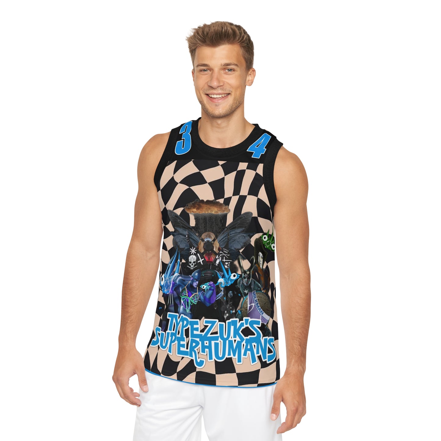 Typezuk SuperHuman Unisex Basketball Jersey