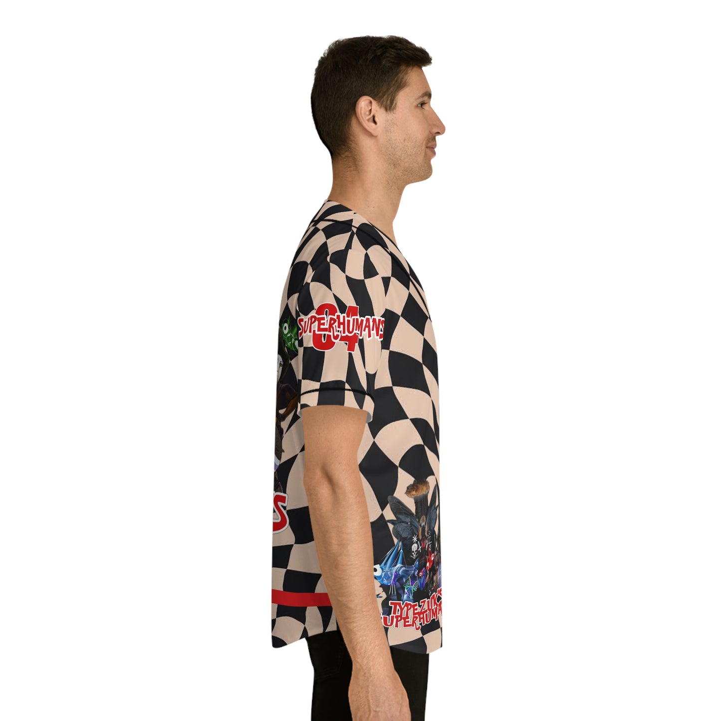 Typezuk SuperHuman Men's Baseball Jersey