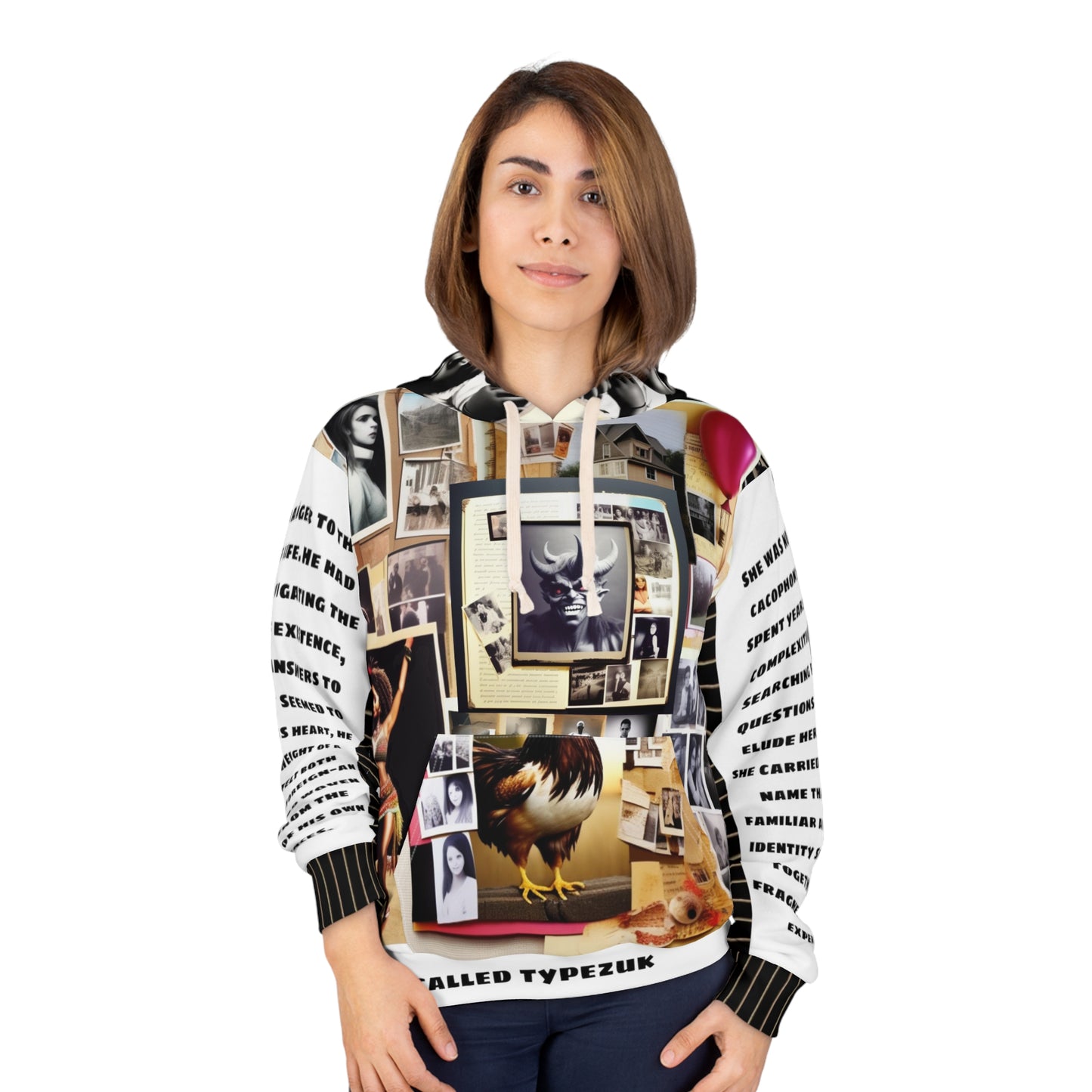 Typezuk Collage Unisex Pullover Hoodie