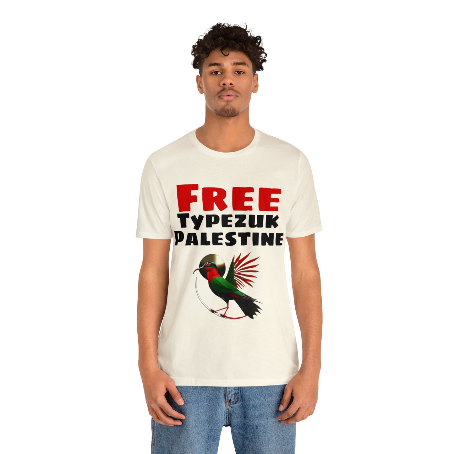 Free Typezuk Palestine Unisex Jersey Short Sleeve Tee