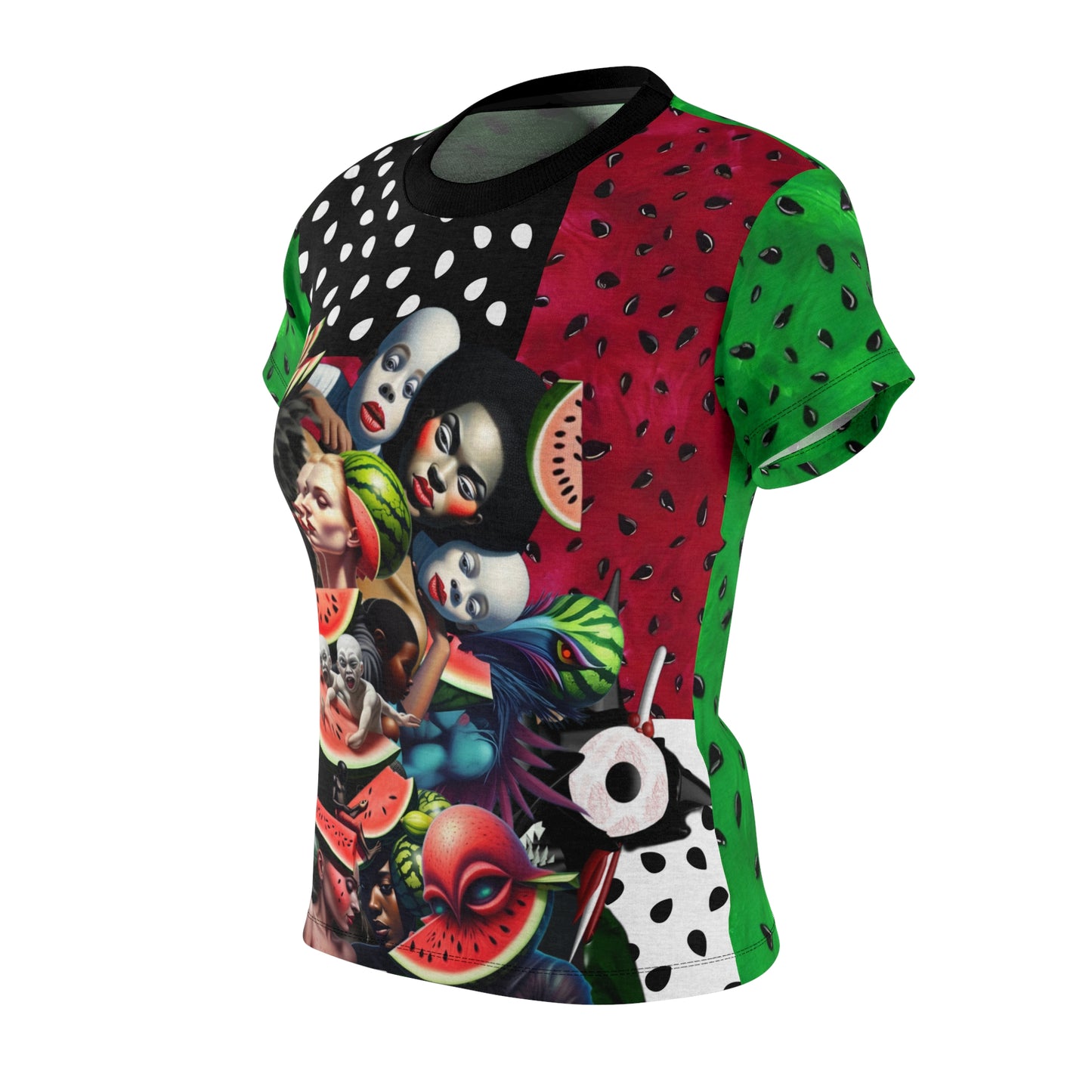 Women’s watermelon Cut & Sew Tee