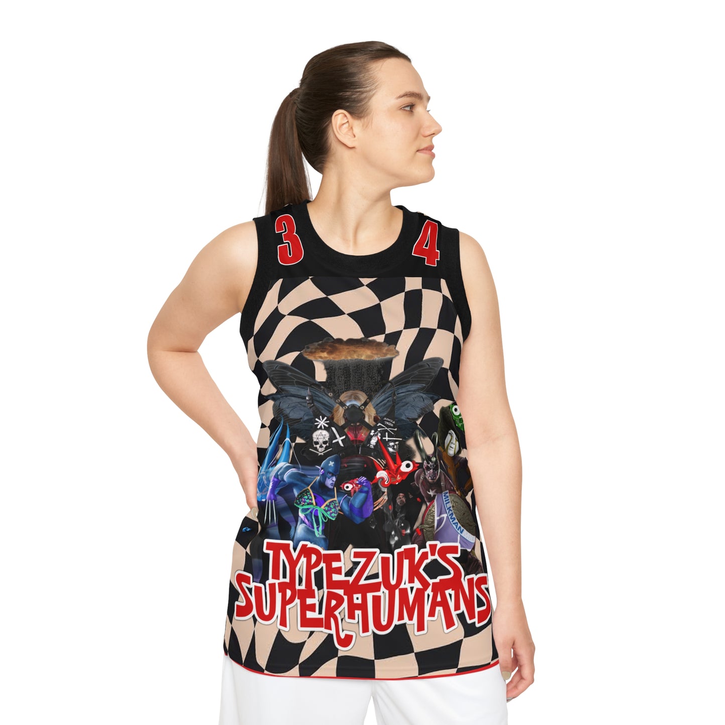 Typezuk SuperHuman Unisex Basketball Jersey