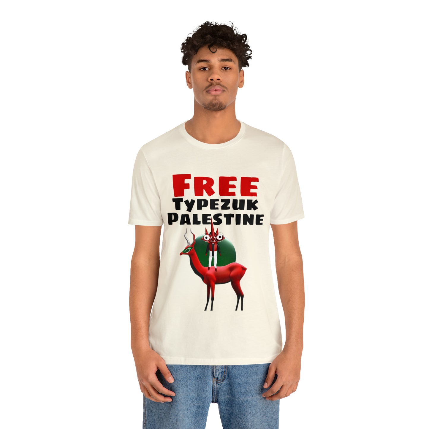 Free Typezuk Palestine Unisex Jersey Short Sleeve Tee