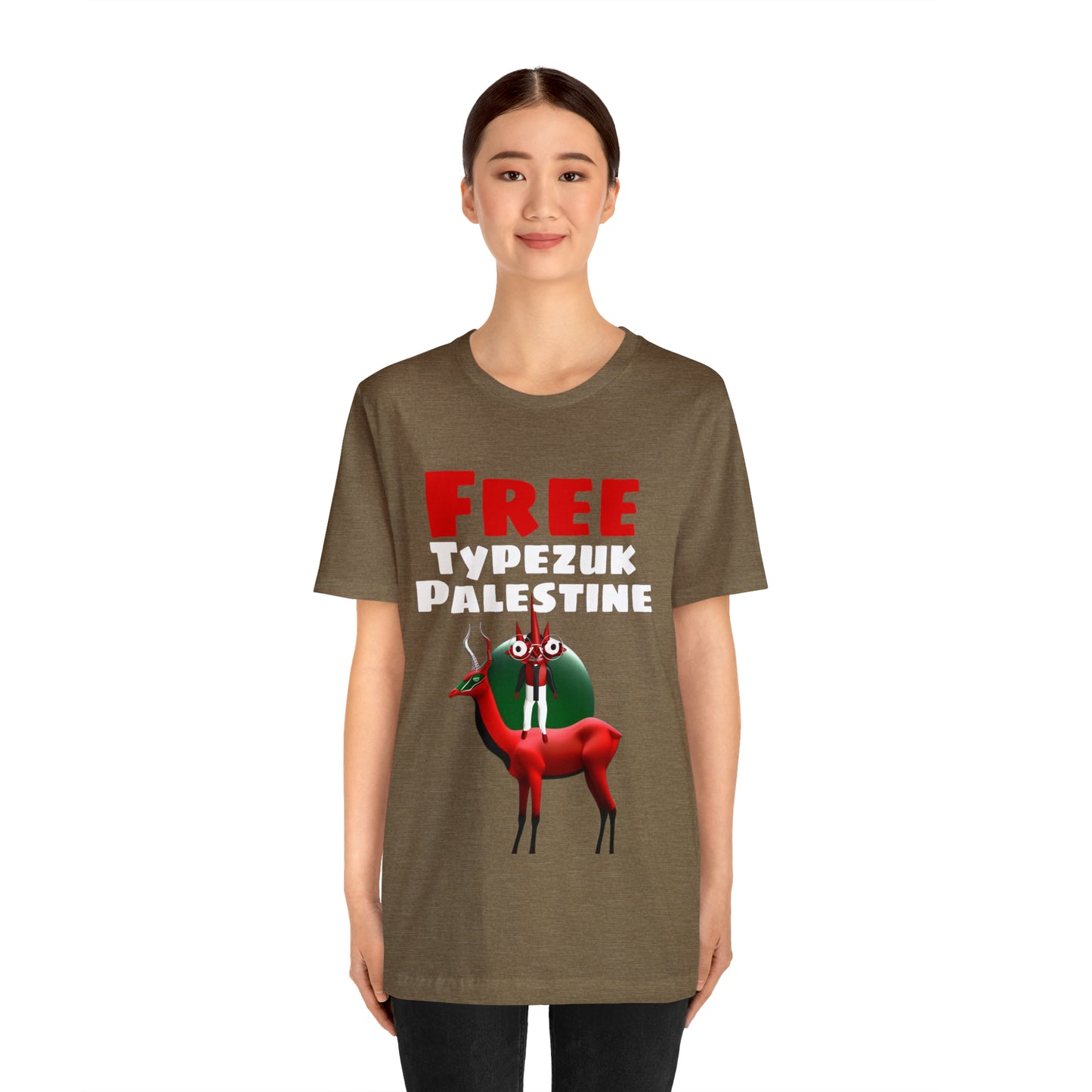 Free Typezuk Palestine Unisex Jersey Short Sleeve Tee