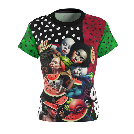 Women’s watermelon Cut & Sew Tee