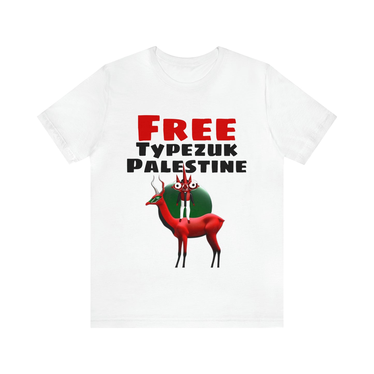 Free Typezuk Palestine Unisex Jersey Short Sleeve Tee