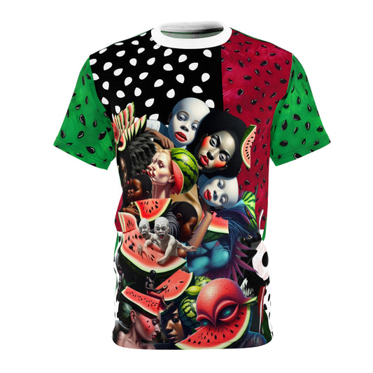Watermelon Unisex Cut & Sew Tee