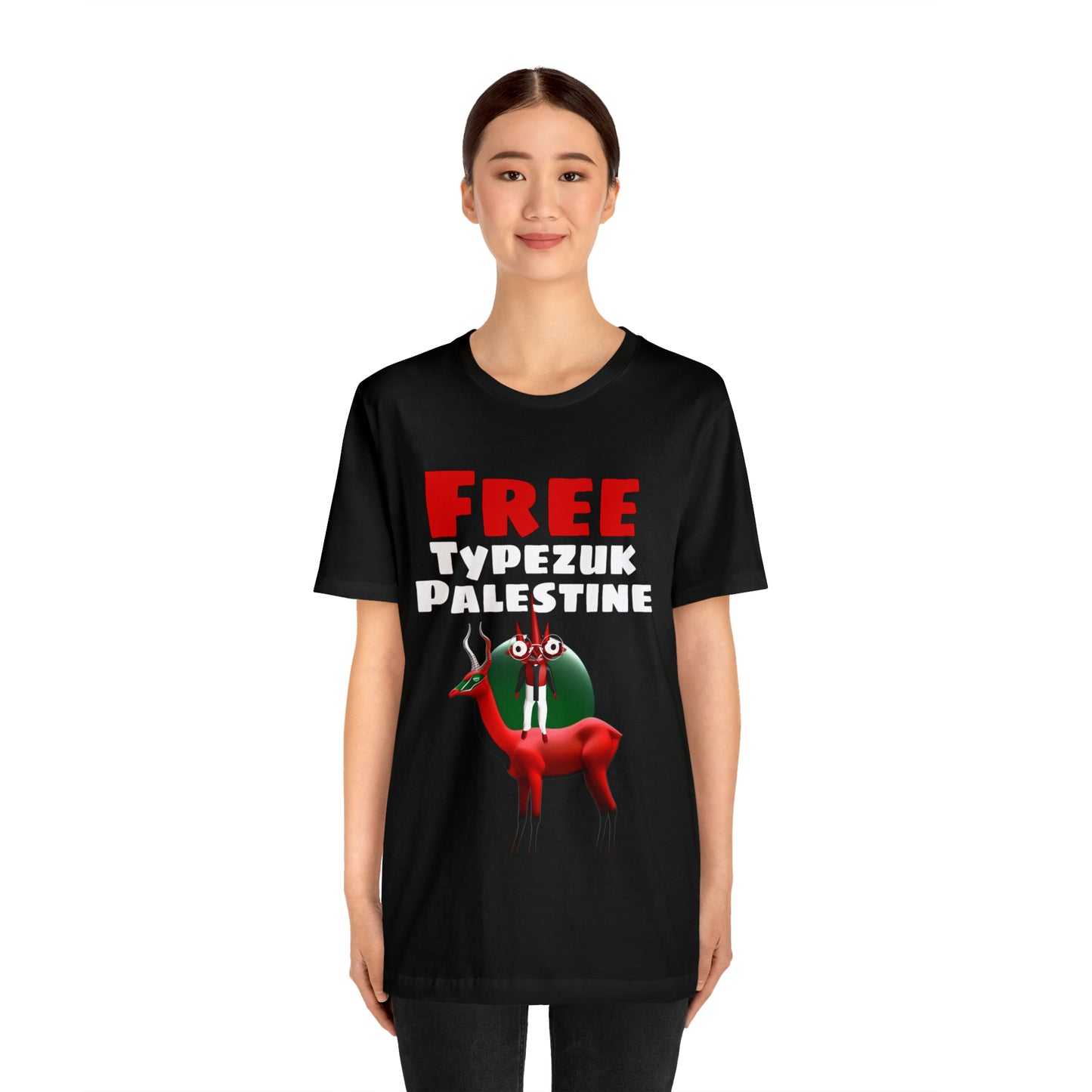 Free Typezuk Palestine Unisex Jersey Short Sleeve Tee