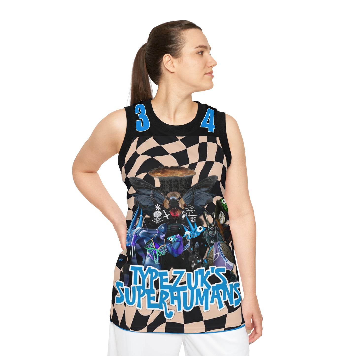 Typezuk SuperHuman Unisex Basketball Jersey