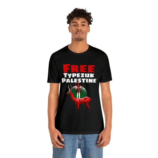 Free Typezuk Palestine Unisex Jersey Short Sleeve Tee