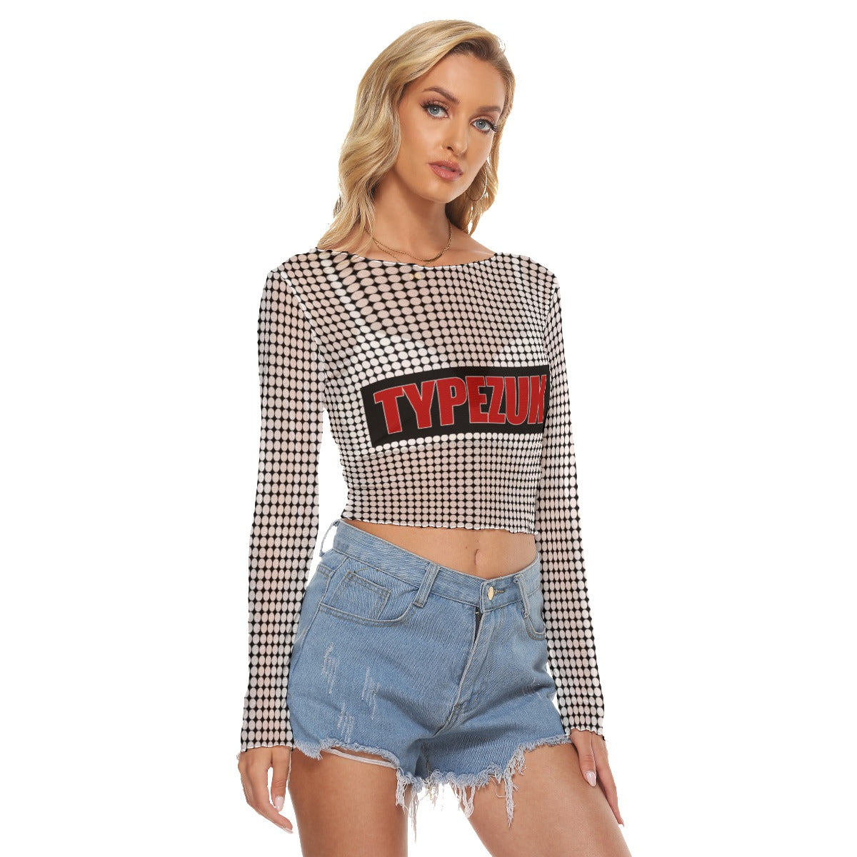 All-Over Print Women's Mesh Long Sleeves T-shirt