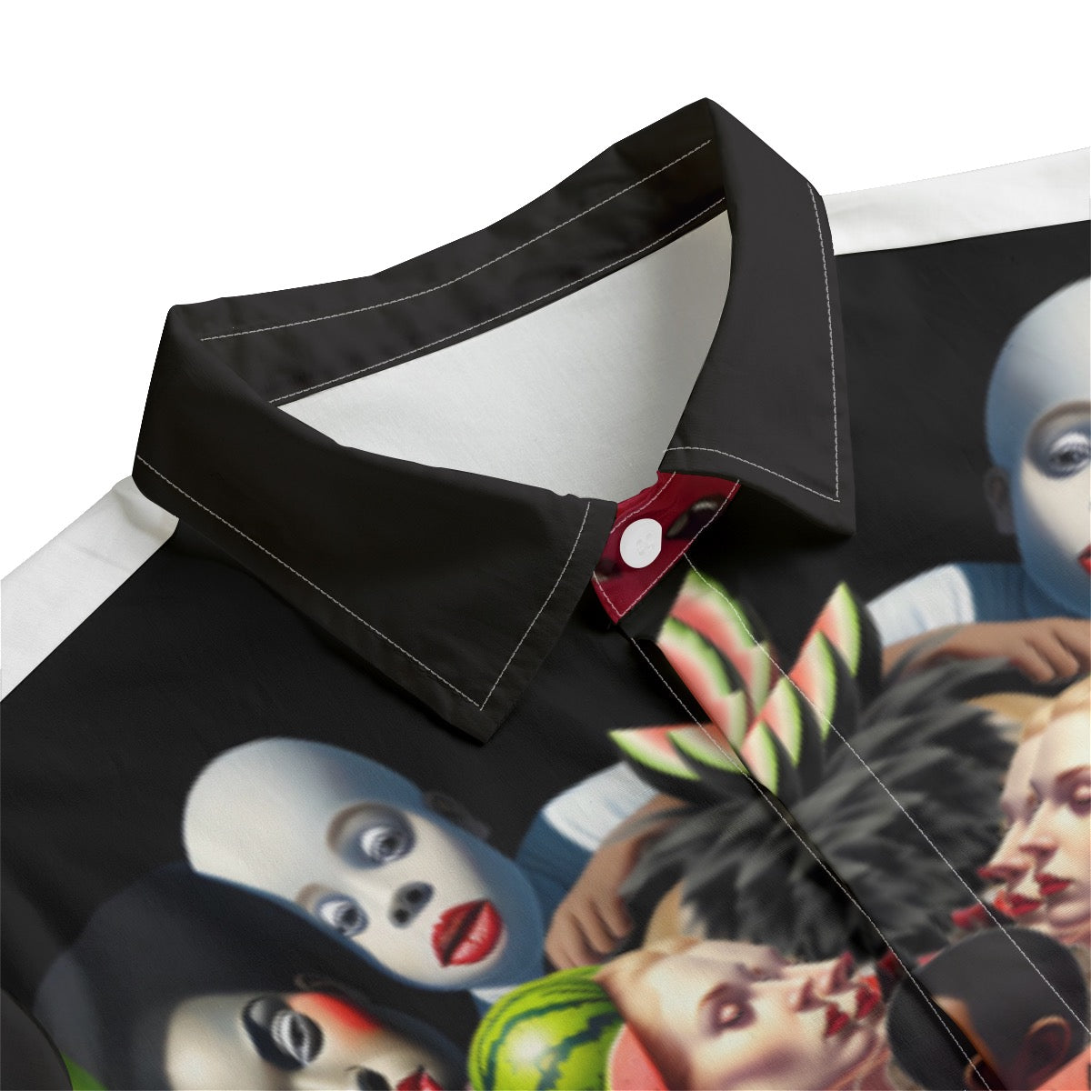 Watermelon Men's Lapel Collar Shirt With Concealed Placket |115GSM Cotton poplin