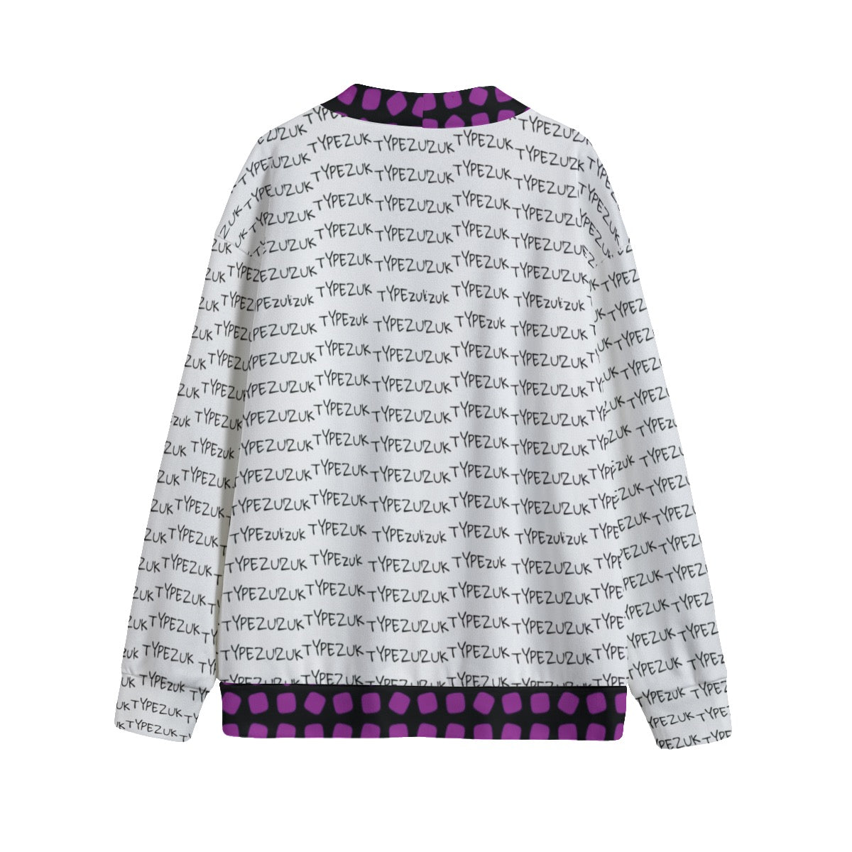 Typezuk V-neck Knitted Fleece Cardigan With Button Closure