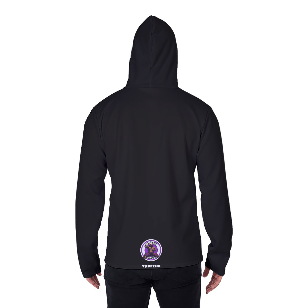 Typezuk Chicago Memorabilia Heavy Fleece Hoodie With Mask