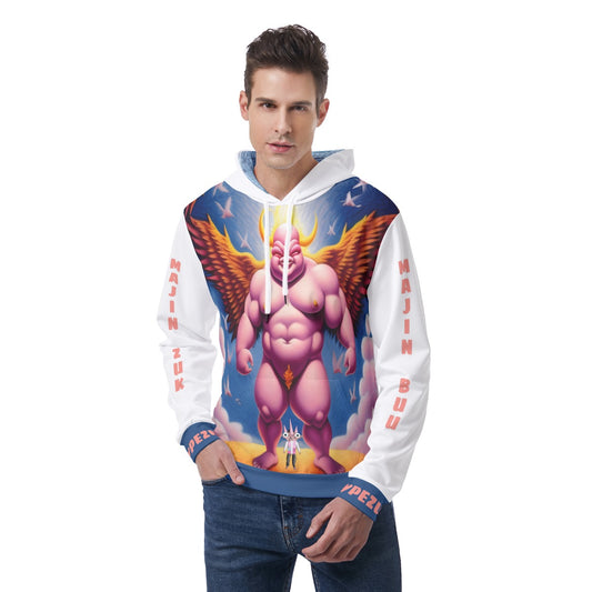 Majin Zuk Men's Thicken Pullover Hoodie With Inner Hood