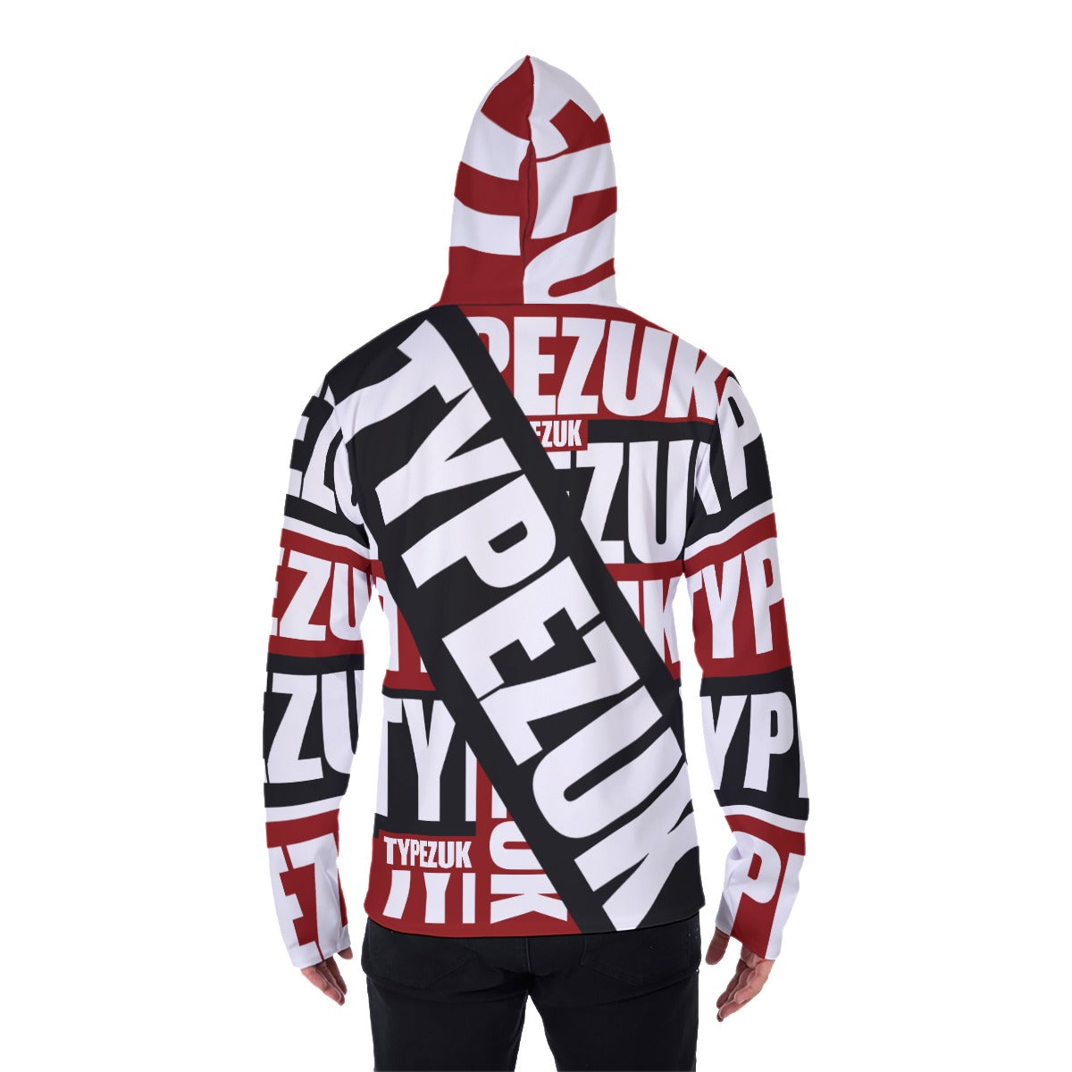 All-Over Print Men's Pullover Hoodie With Mask