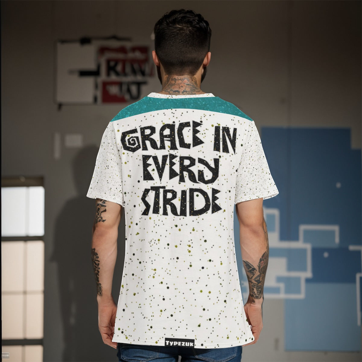 TYPEZUK STRIDE Men's O-Neck T-Shirt | 190GSM Cotton