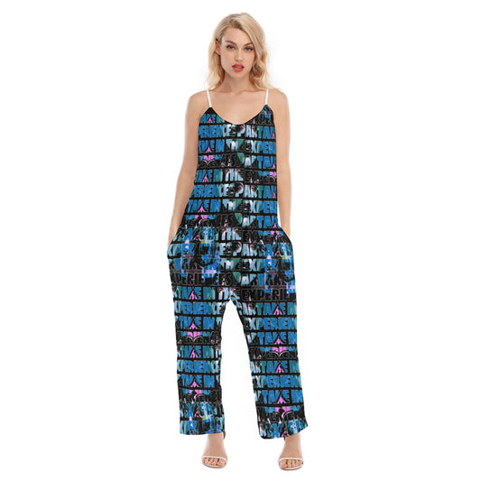 Typezuk Experiences Women's Loose Cami Jumpsuit