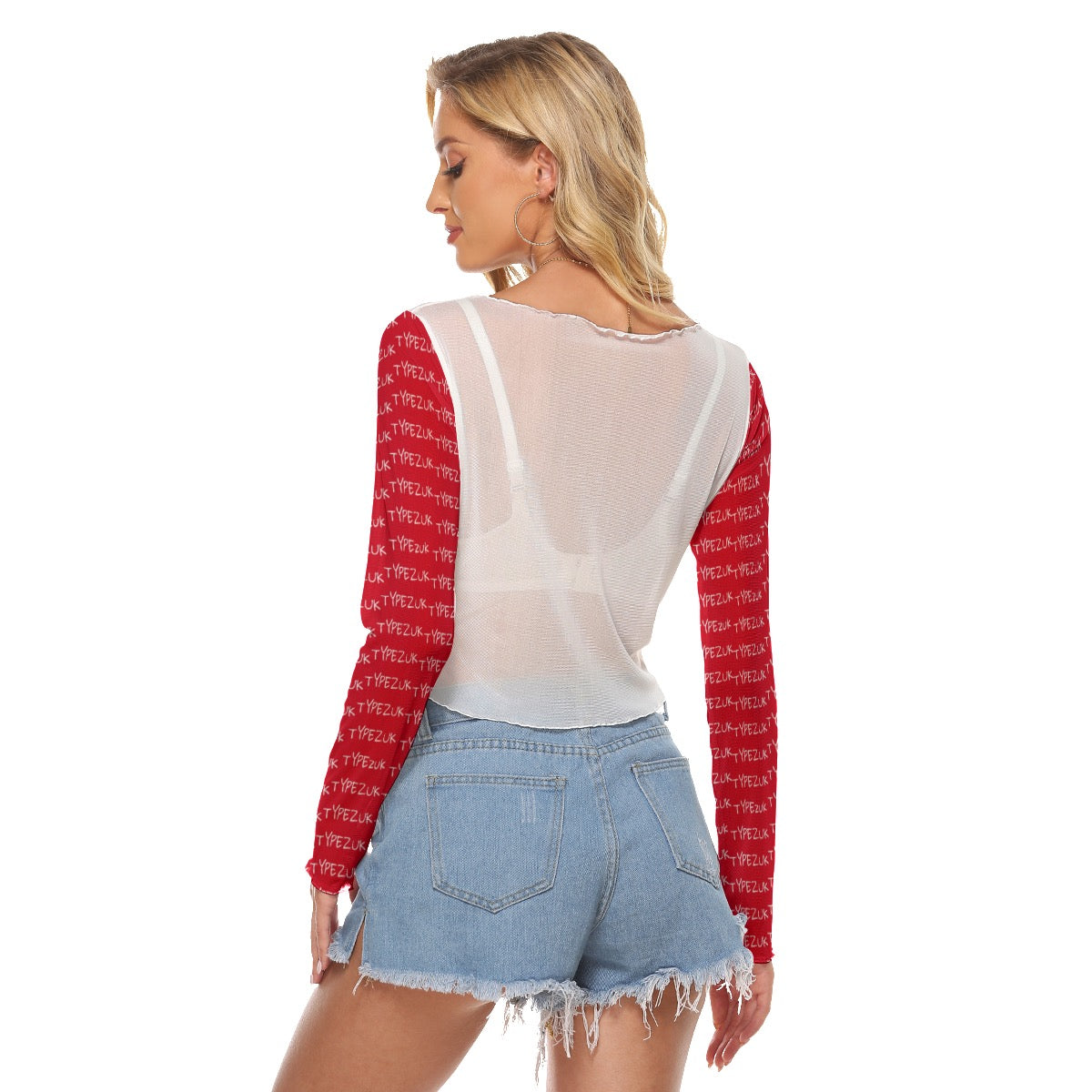 All-Over Print Women's Mesh Long Sleeves T-shirt