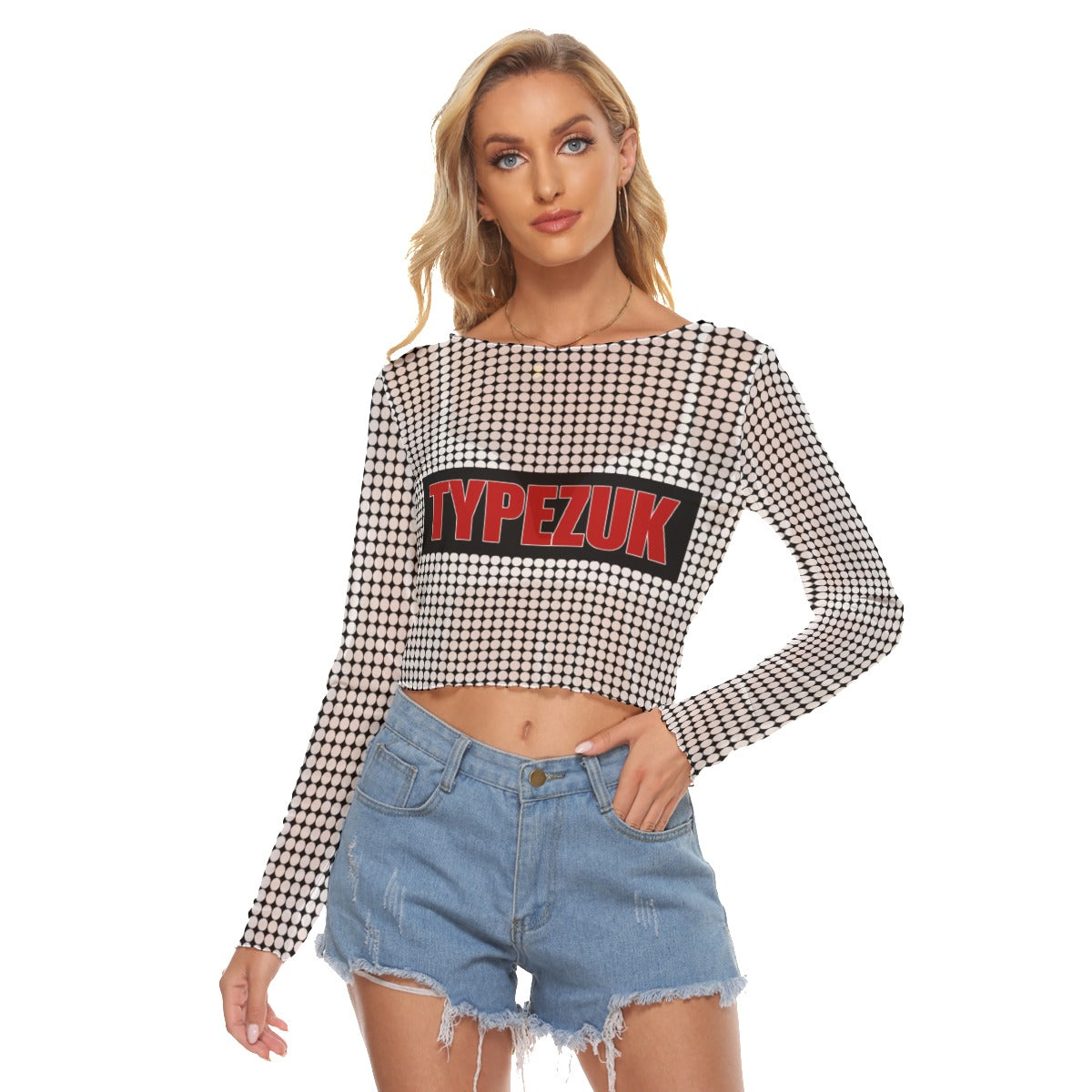 All-Over Print Women's Mesh Long Sleeves T-shirt