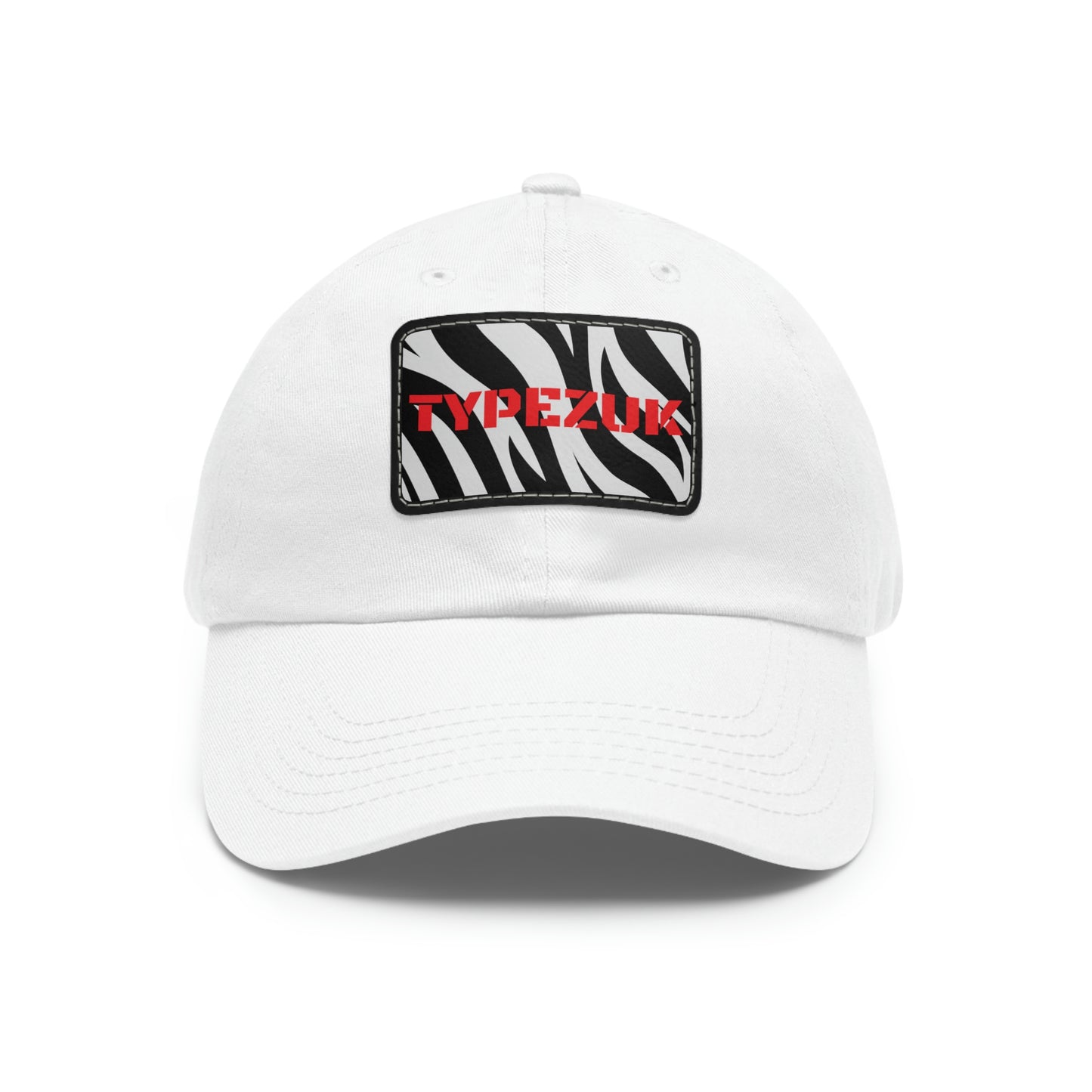 TYPEZUK Zebra Love Dad Hat with Leather Patch