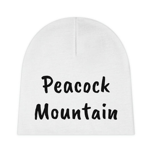 Peacock Mountain Baby Beanie