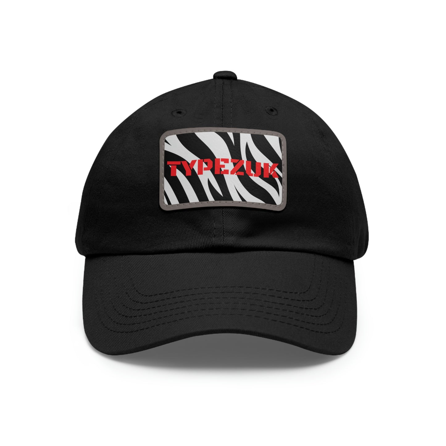 TYPEZUK Zebra Love Dad Hat with Leather Patch