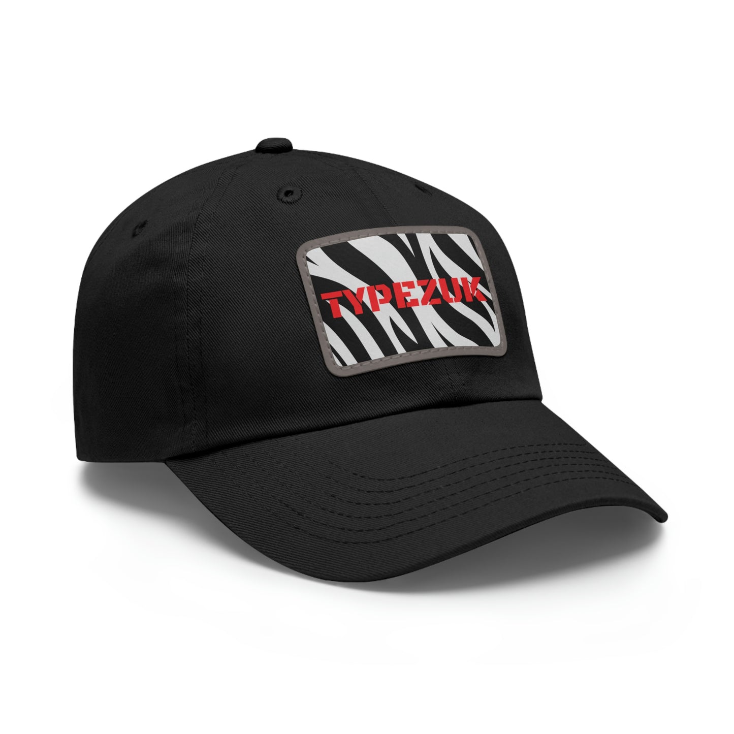 TYPEZUK Zebra Love Dad Hat with Leather Patch